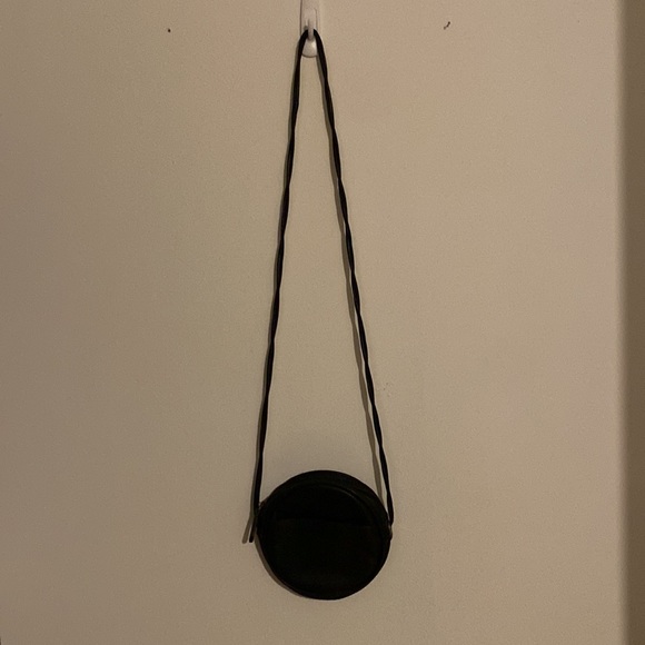 Small Round Faux Leather Purse - Picture 2 of 4